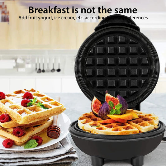 350W Electric Non Stick Mini Waffle Maker Breakfast Maker