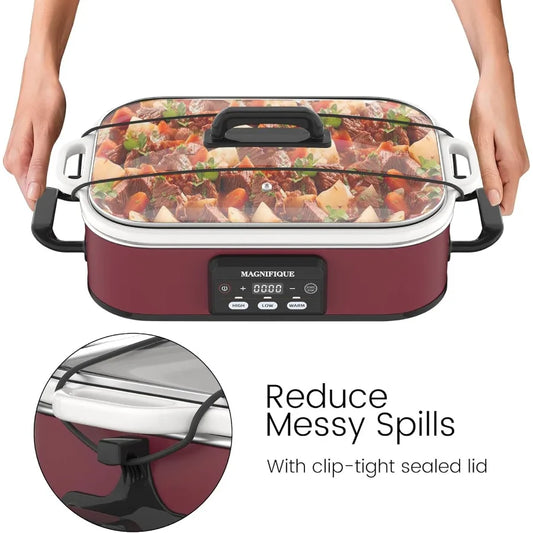 4 Quart Programmable Slow Cooker with Ceramic Baking Dish