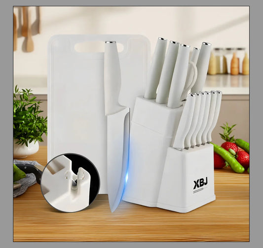 15 Piece Kitchen Stainless Steel Knife Set