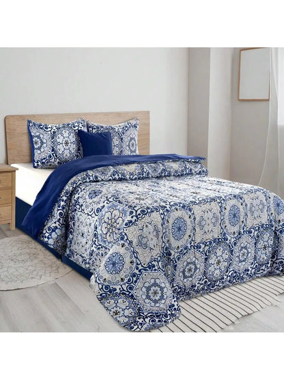 Lux Décor 5-Piece Reversible Comforter Set