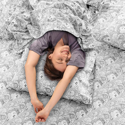 4-Piece Paisley Microfiber Bed Sheet Set