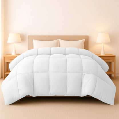 Lux Decor Down Alternative Comforter with Box Stitch Design
