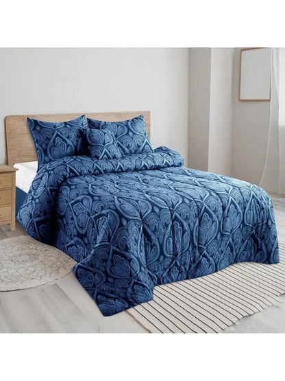 Lux Décor 5-Piece Reversible Comforter Set