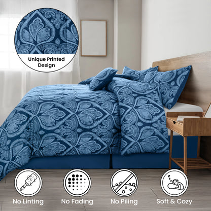 Lux Décor 5-Piece Reversible Comforter Set