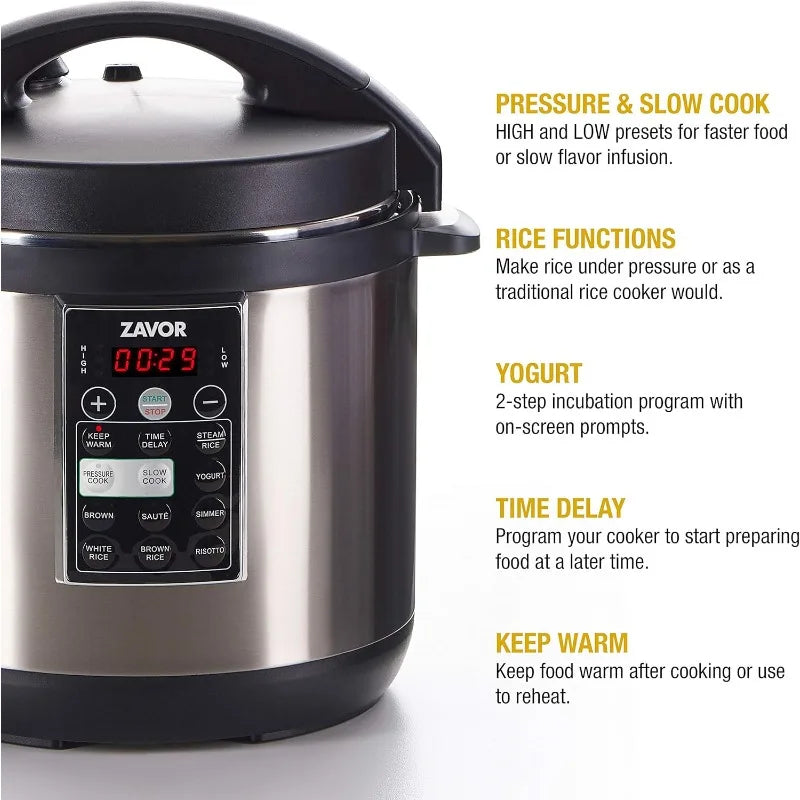 8 Quart Multi-cooker with America's Test Kitchen Multicooker Perfection Cookbook