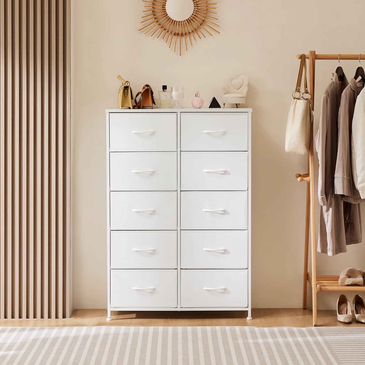 10 Fabric Drawers Steel Frame Cabinet