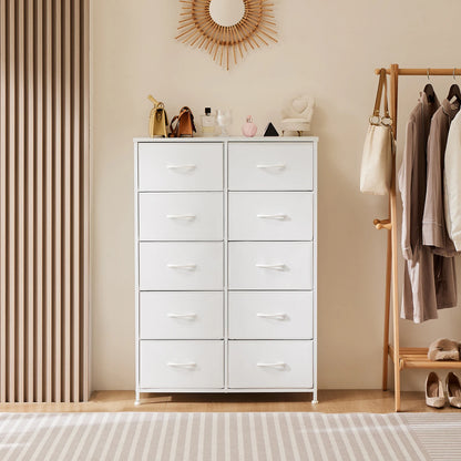 10 Fabric Drawers Steel Frame Cabinet