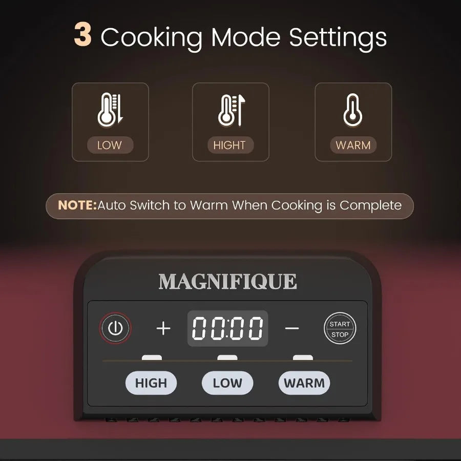 4 Quart Programmable Slow Cooker with Ceramic Baking Dish