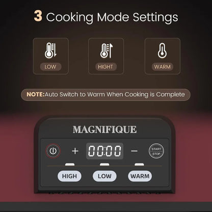 4 Quart Programmable Slow Cooker with Ceramic Baking Dish