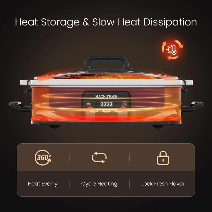 4 Quart Programmable Slow Cooker with Ceramic Baking Dish