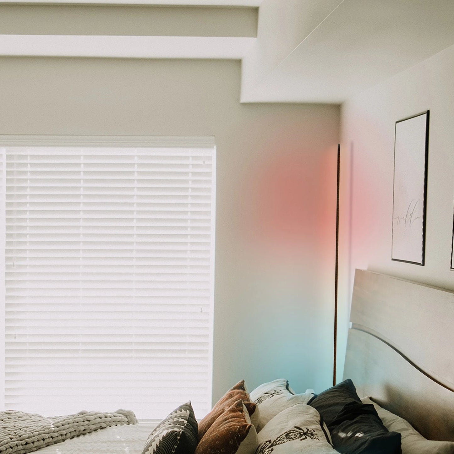 60-Inch RGB LED Corner Floor Lamp