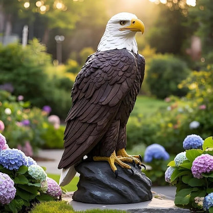 Majestic Realistic Bald Eagle Statue Outdoor