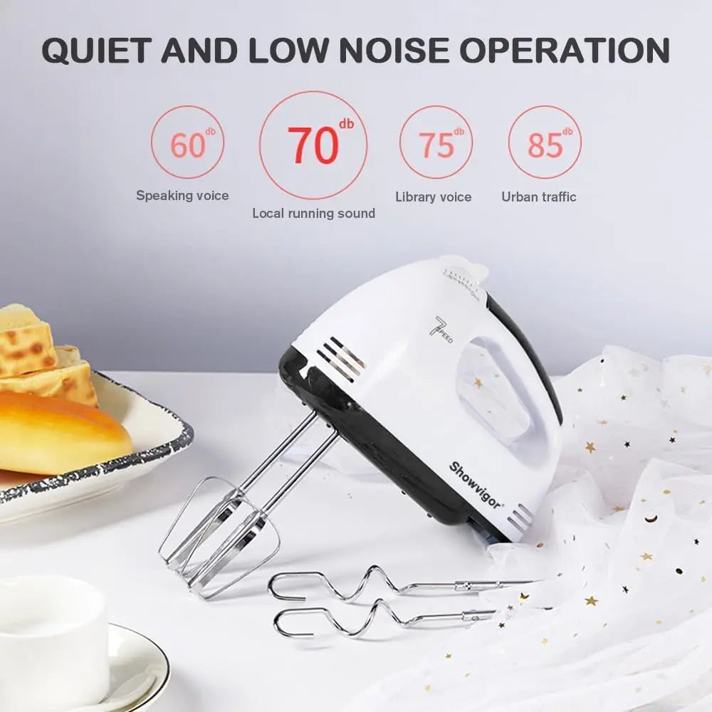 Electric Hand Mixer 180W with 5 Stainless Steel Attachments