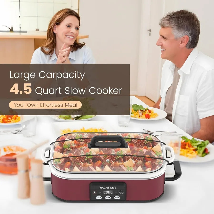 4 Quart Programmable Slow Cooker with Ceramic Baking Dish