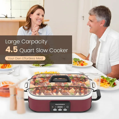 4 Quart Programmable Slow Cooker with Ceramic Baking Dish