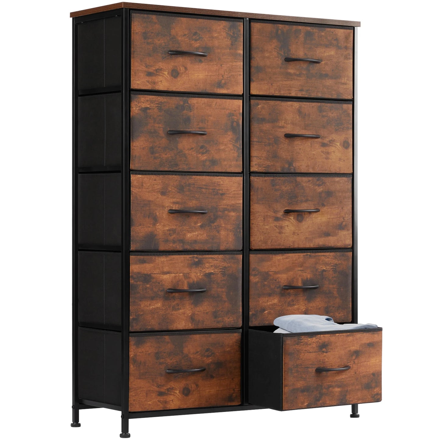 10 Fabric Drawers Steel Frame Cabinet