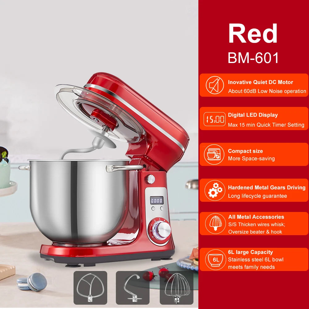 6-Speed Kitchen Food Stand Mixer
