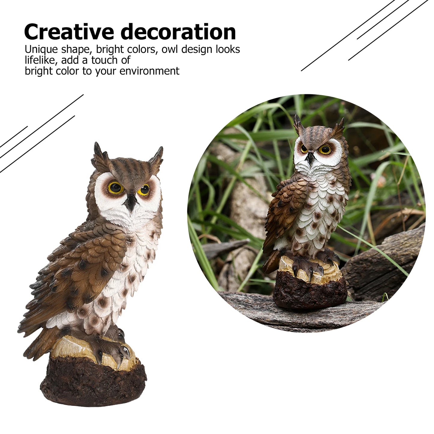 Resin Owl Statue
