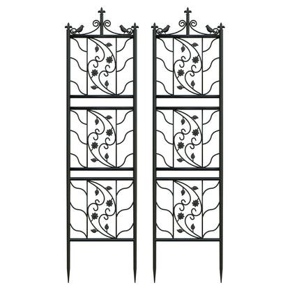 Tall Thick Metal Garden Climber Panel
