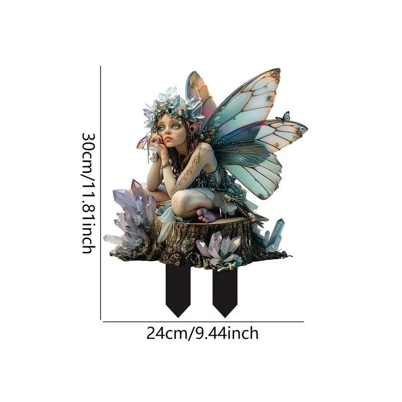 Acrylic Fairy Garden Stakes Decor