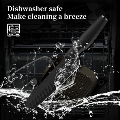 15 Piece Kitchen Stainless Steel Knife Set