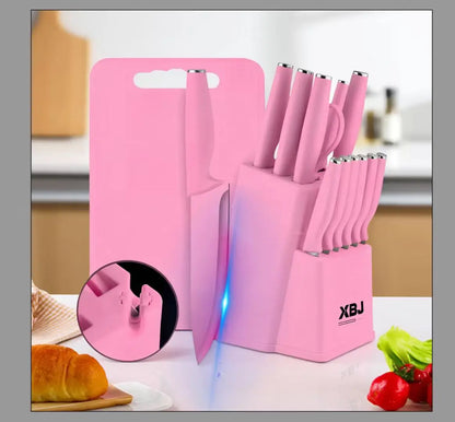 15 Piece Kitchen Stainless Steel Knife Set