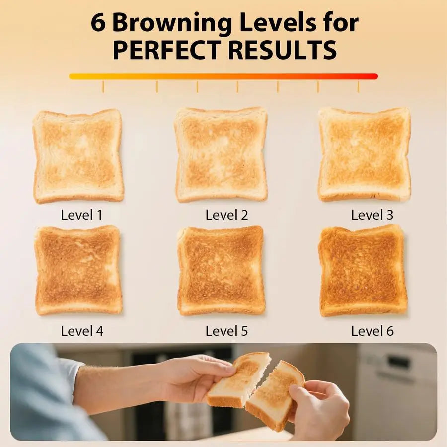 Stainless Steel Toaster 1.5 Extra Wide Slots