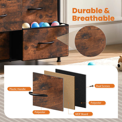 10 Fabric Drawers Steel Frame Cabinet