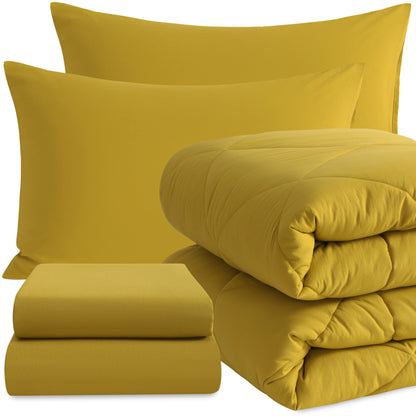 5 Piece Breathable Bedding Comforter Set