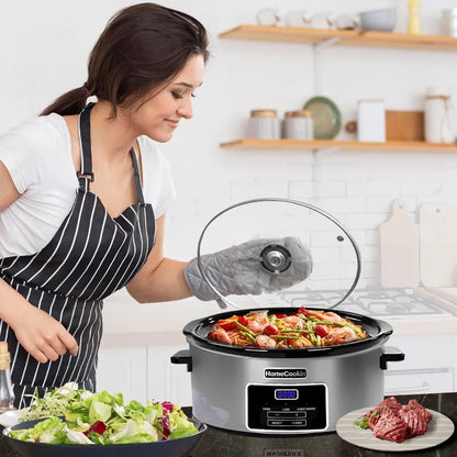 6 Quart Digital Programmable Slow Cooker with Timer