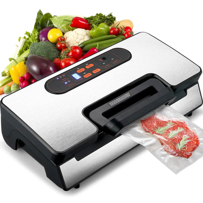 90Kpa 130W Vacuum Sealer Food Packaging Machine with 10pcs Vacuum bags